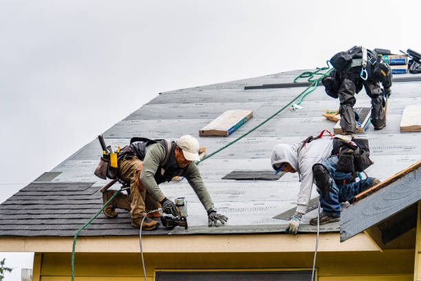 Professional Gutter Installation technician working in Stanfordville, NY